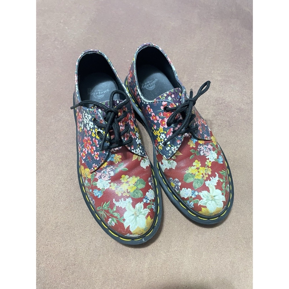 Dr‎ Martens 1461 Floral Clash In Multi Shoe Size EU 37 US 6 Grunge Alternative